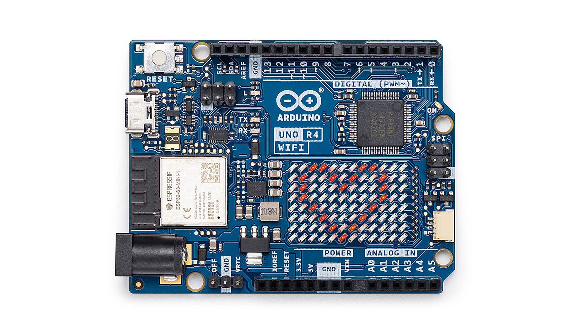 Arduino UNO R4 WiFi -  RA4M1, ESP32-S3