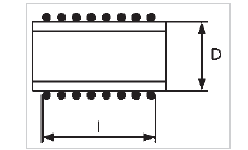 Schema electrică pentru Inductanța unei bobine cu un singur strat
