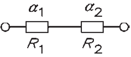 Conexiunea în serie a rezistențelor cu coeficienți de temperatură diferiți