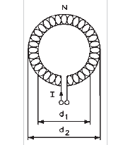 Schema electrică pentru Bobina toroidala in aer